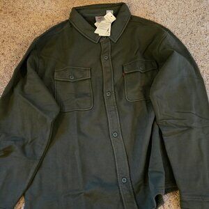 NEW Levi's Bayview Soft Worker Sweatshirt Green - Medium